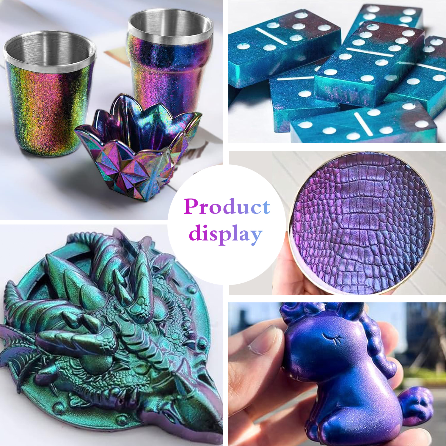 1 Set Chameleon Powder Nail Ch - Resin Glitter Pack review and price