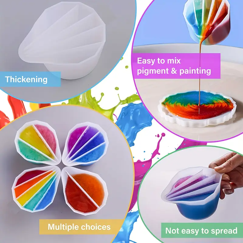 Split Cup For Paint Pouring,Re - Mixing Cup Silicone review and price