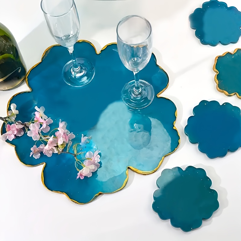 5pcs Mirror Large Flower Small - Serving Tray Mold review and price