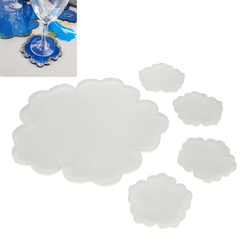 5pcs Mirror Large Flower Small - Serving Tray Mold review and price