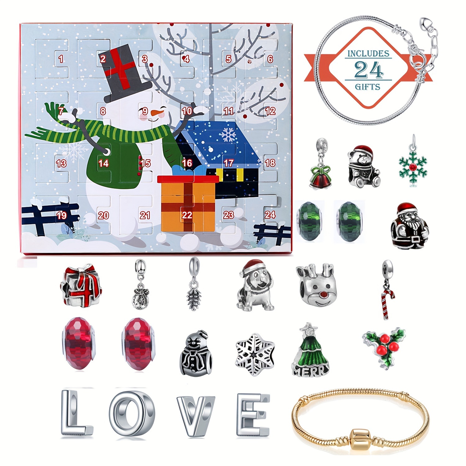 Snowman Christmas Advent Calen - Resin Jewelry Kit review and price