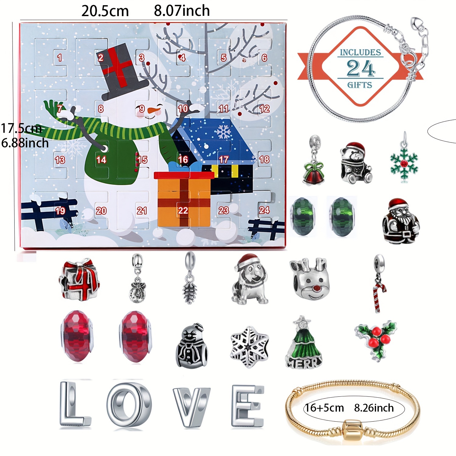 Snowman Christmas Advent Calen - Resin Jewelry Kit review and price
