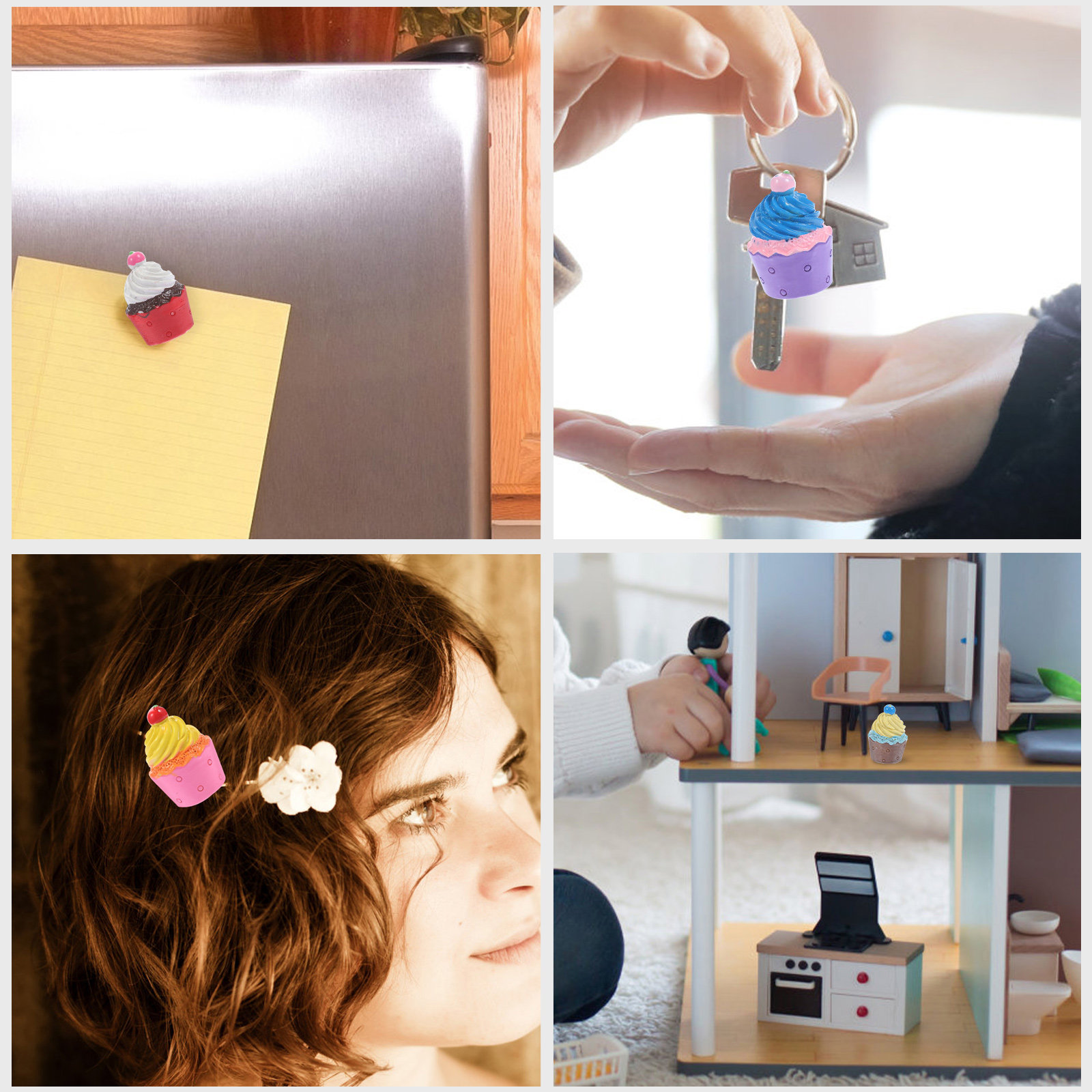 8Pcs Resin Simulated Cupcake D - Crafting Resin review and price