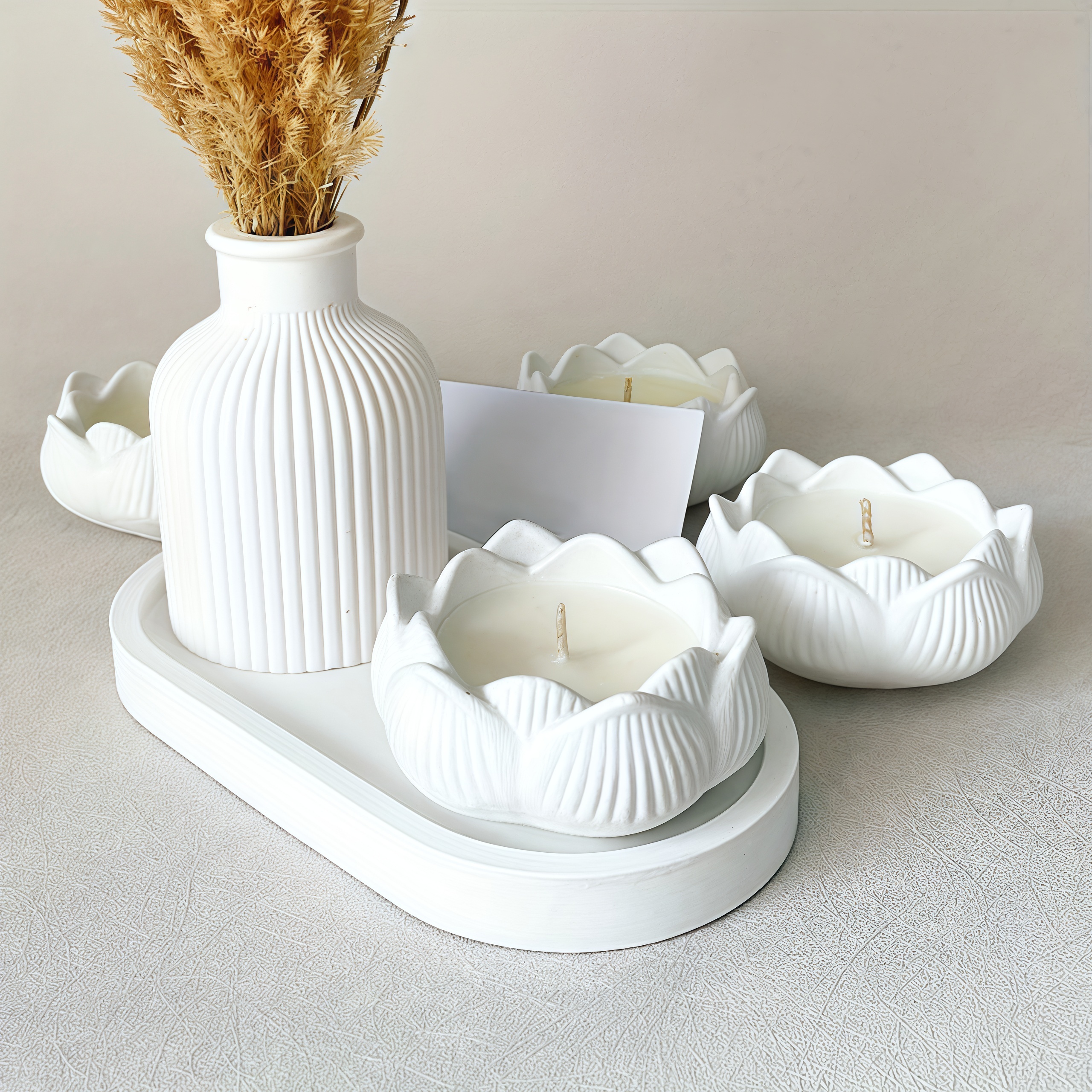 3pcs Silicone Mold Vases, Oval - Serving Tray Mold review and price