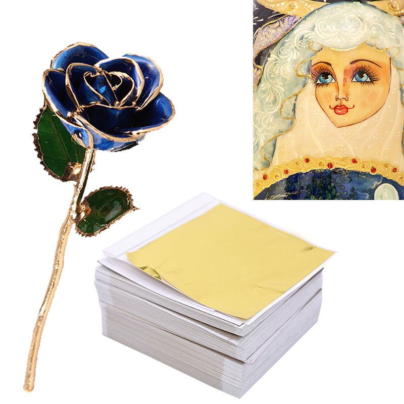 100pcs Imitation Gold Sliver L - Gold Foil Flakes review and price