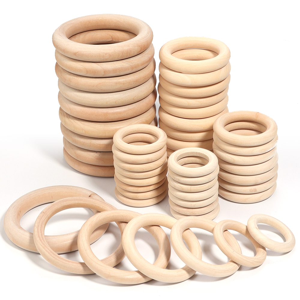 Unfinished Solid Wooden Rings  - Wood Ring Blank review and price