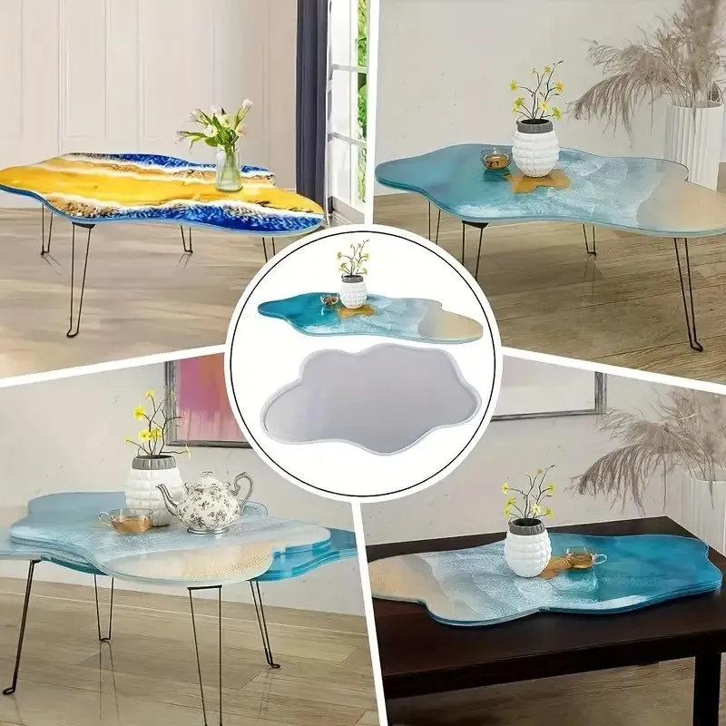 2026-Large 61cm Irregular tray - Resin Ocean Wave Mold review and price