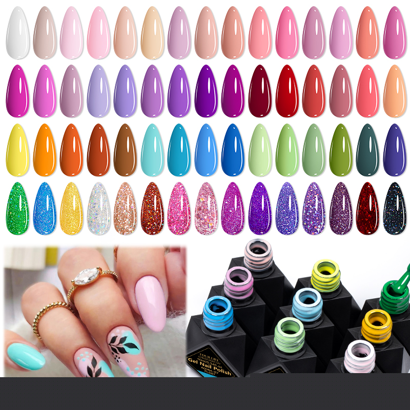 6Pcs/Set 10ML Gel Nail Polish  - Resin Glitter Pack review and price
