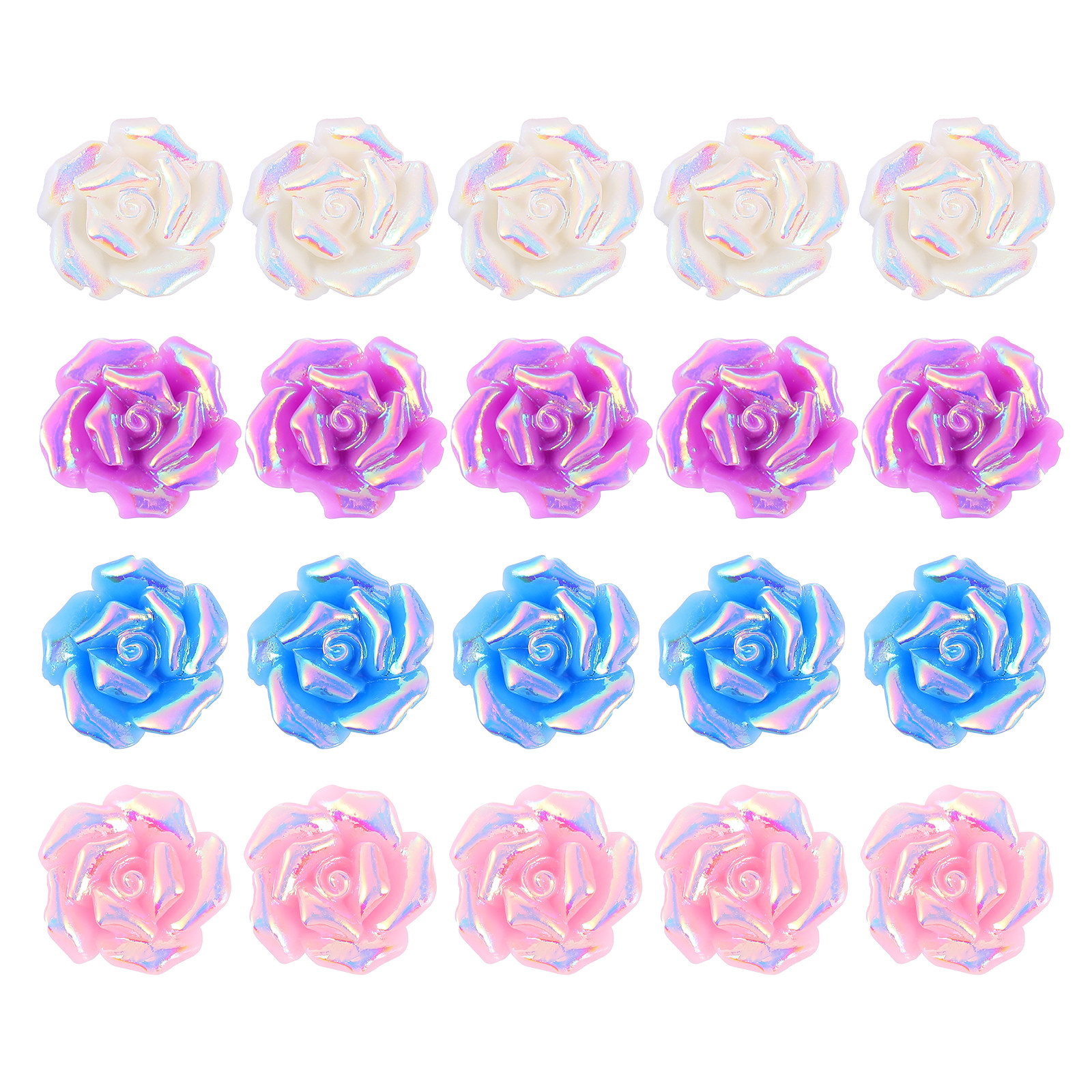 20Pcs Mini Resin Rose Flower A - Resin Craft Supplies review and price