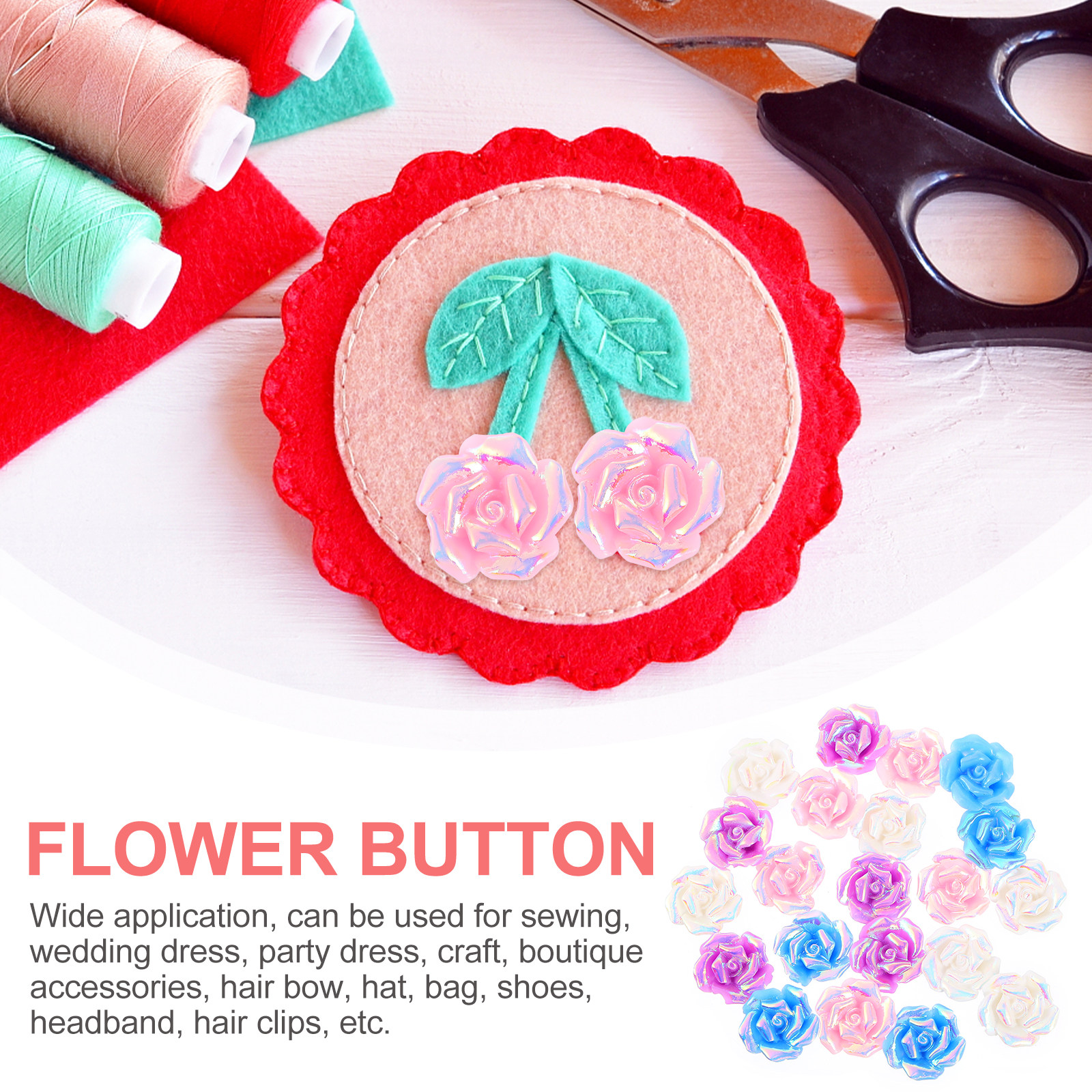 20Pcs Mini Resin Rose Flower A - Resin Craft Supplies review and price