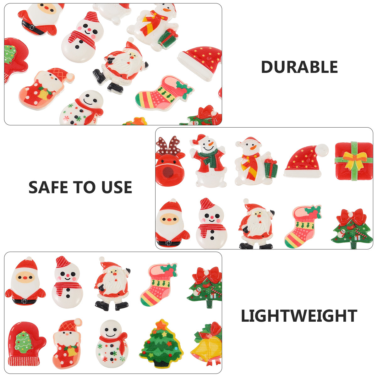 30Pcs Christmas Cartoon Resin  - Resin Crafts Diy review and price