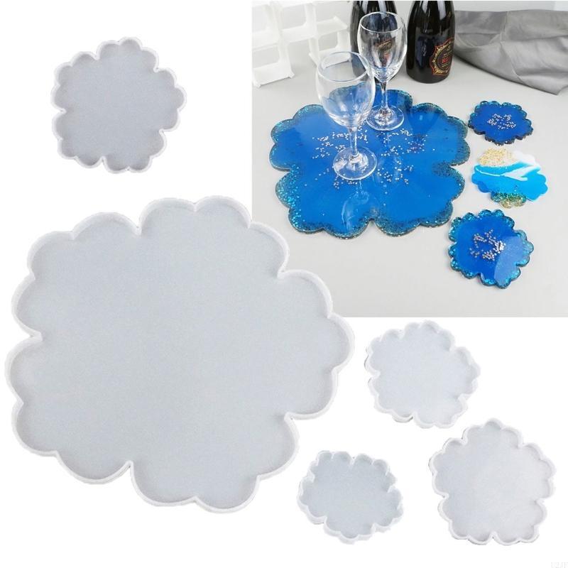 5Pieces Large Flower Resin Mol - Geode Mold Silicone review and price