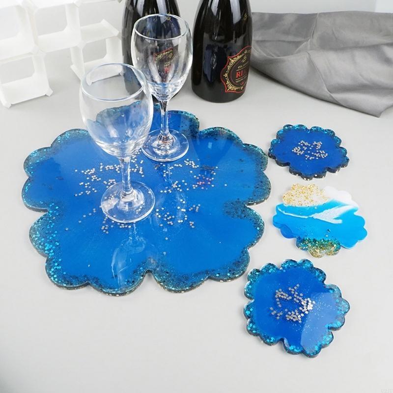 5Pieces Large Flower Resin Mol - Geode Mold Silicone review and price