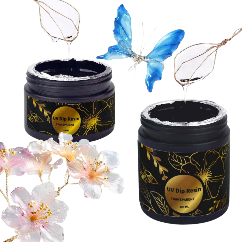 UV DIP Resin Glue Set 50/100ml - Resin Jewelry Kit review and price