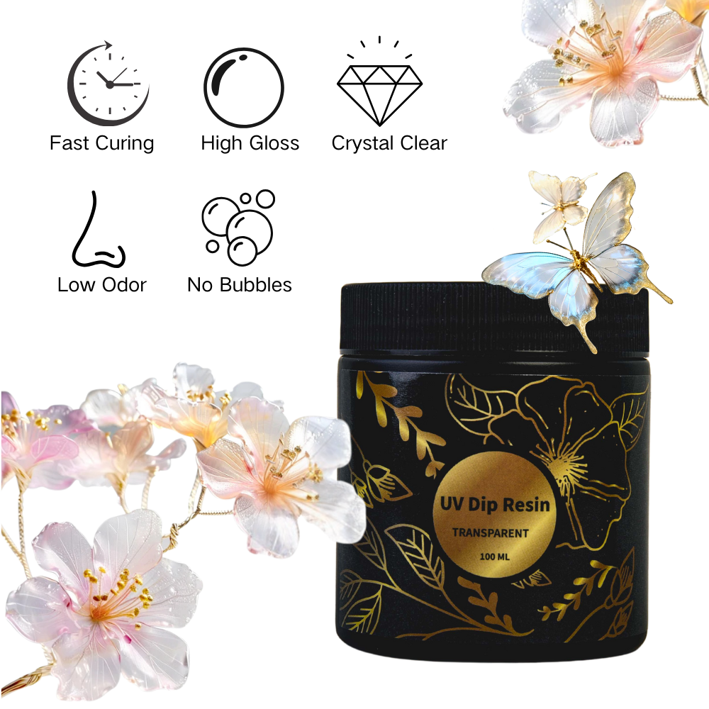 UV DIP Resin Glue Set 50/100ml - Resin Jewelry Kit review and price