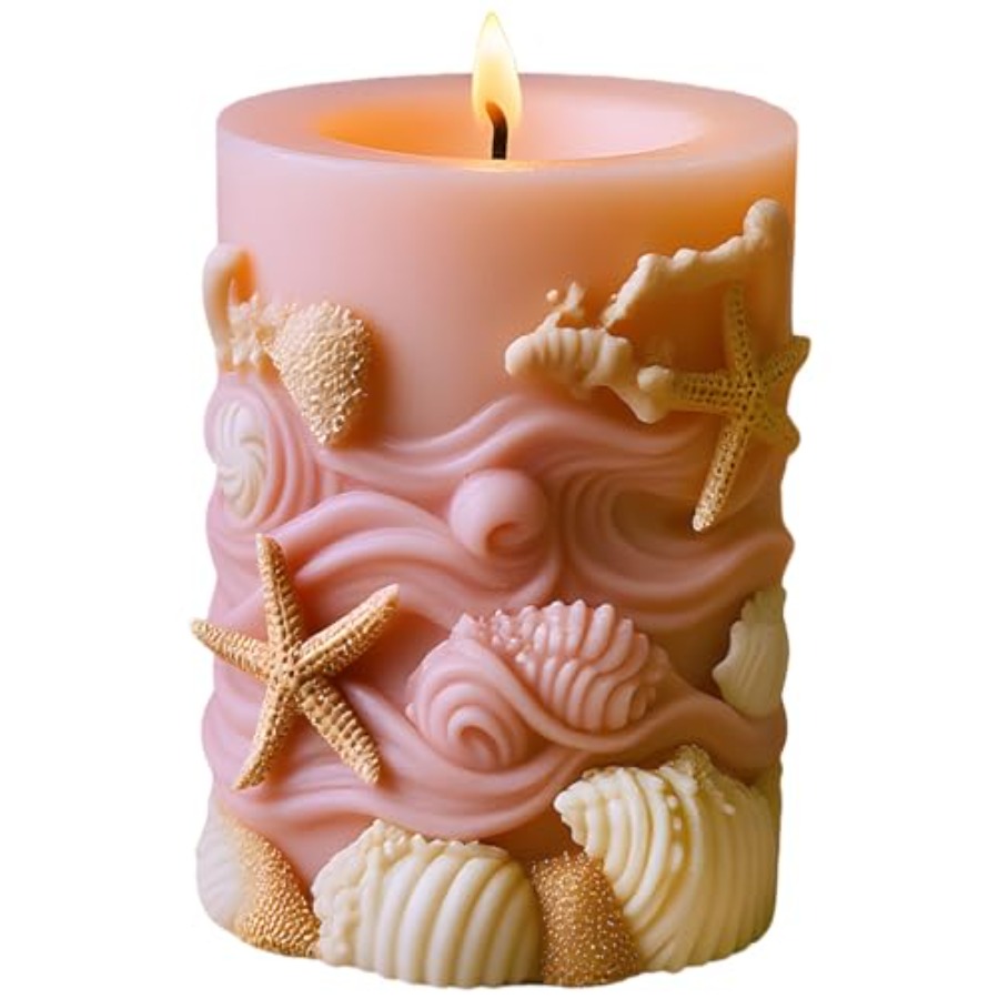 Seashell Starfish Embossed Cyl - Resin Ocean Wave Mold review and price