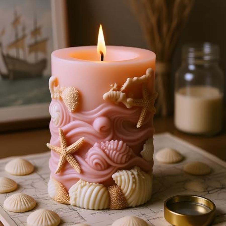 Seashell Starfish Embossed Cyl - Resin Ocean Wave Mold review and price