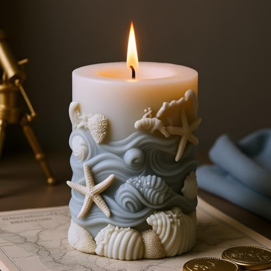 Seashell Starfish Embossed Cyl - Resin Ocean Wave Mold review and price