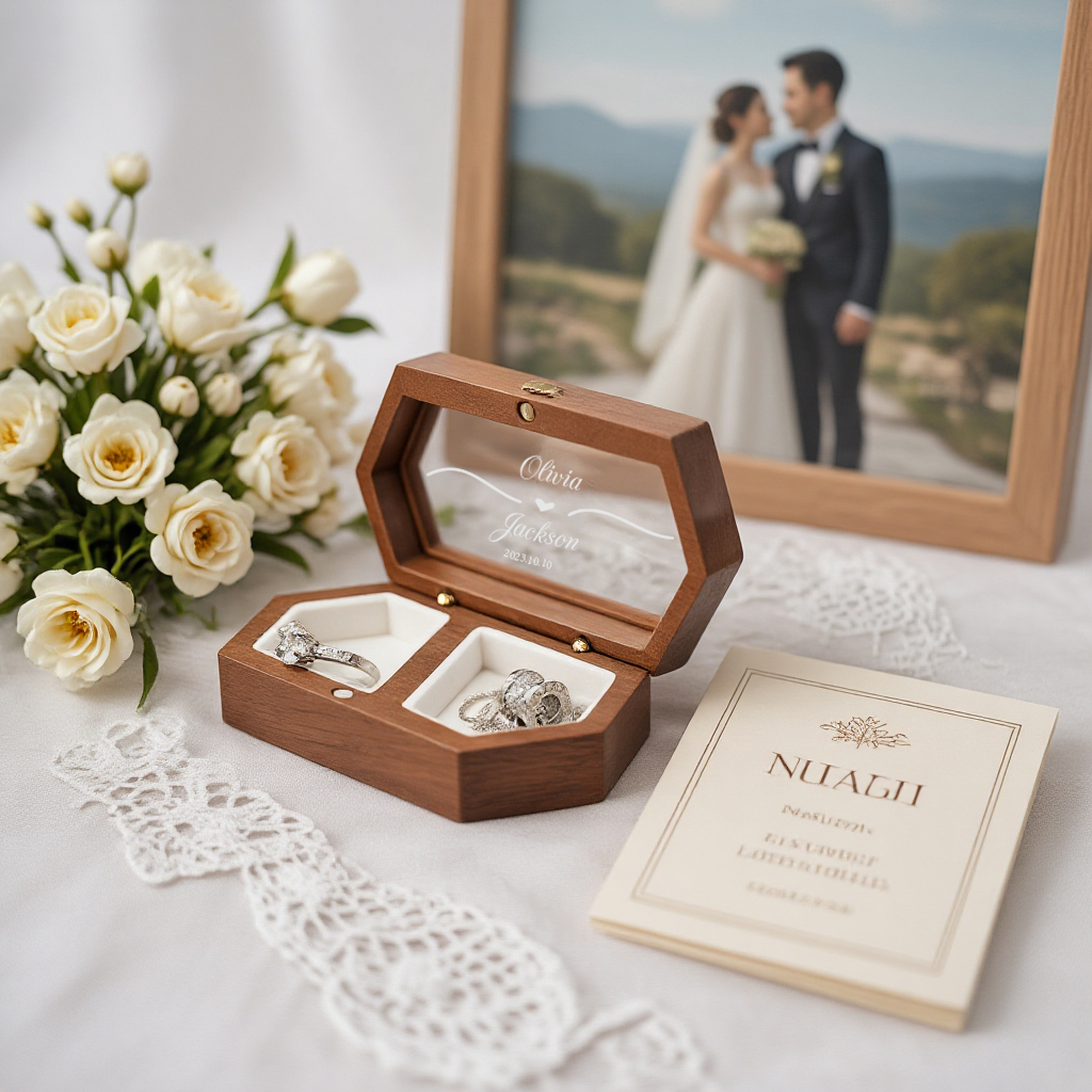 Personalized Wooden Ring Stora - Wood Ring Blank review and price