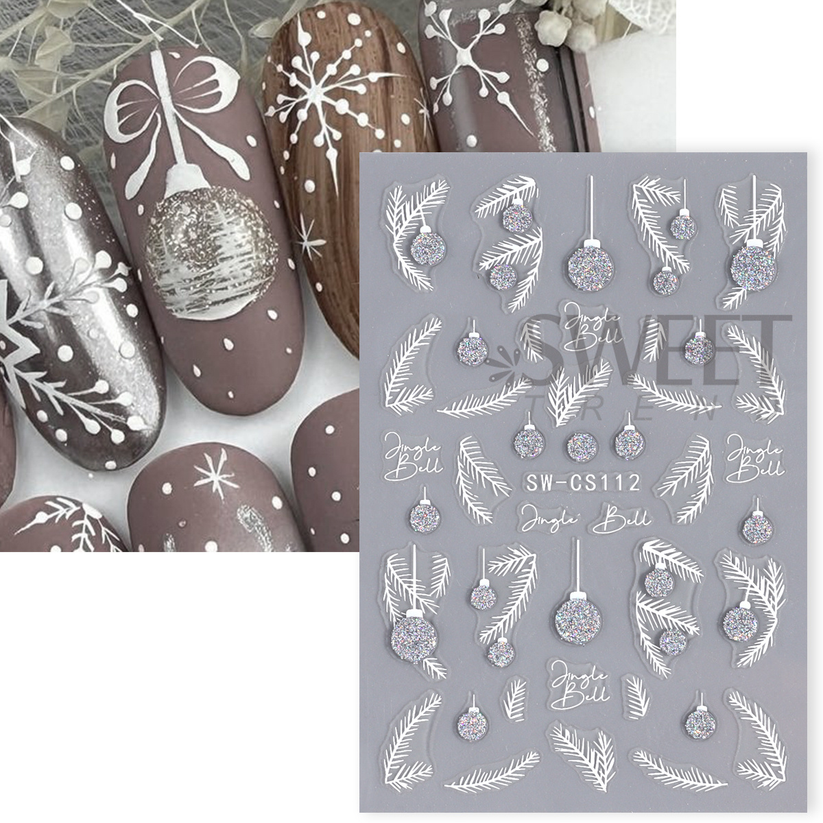 4pcs Winter Cartoon Christmas  - Gold Foil Flakes review and price