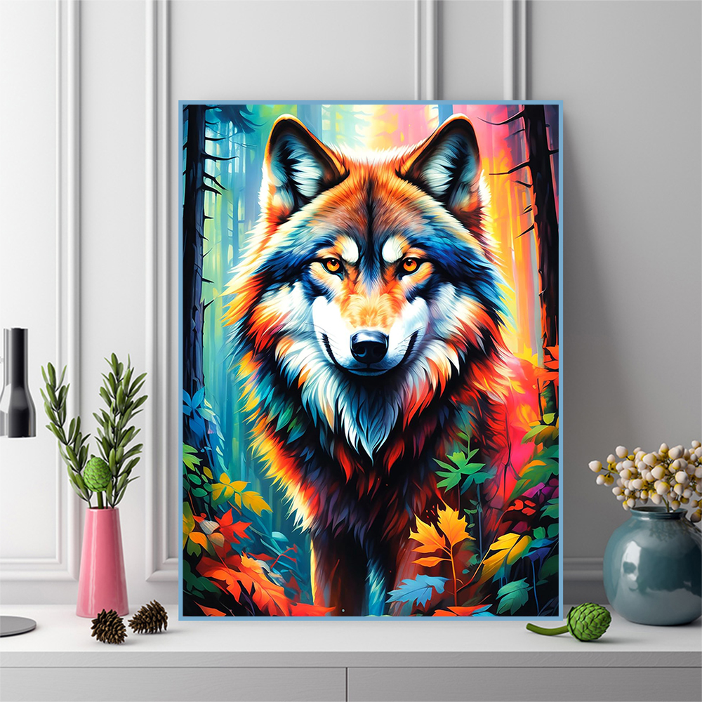 Wolf Diamond Embroidery Animal - Resin Craft For Beginners review and price