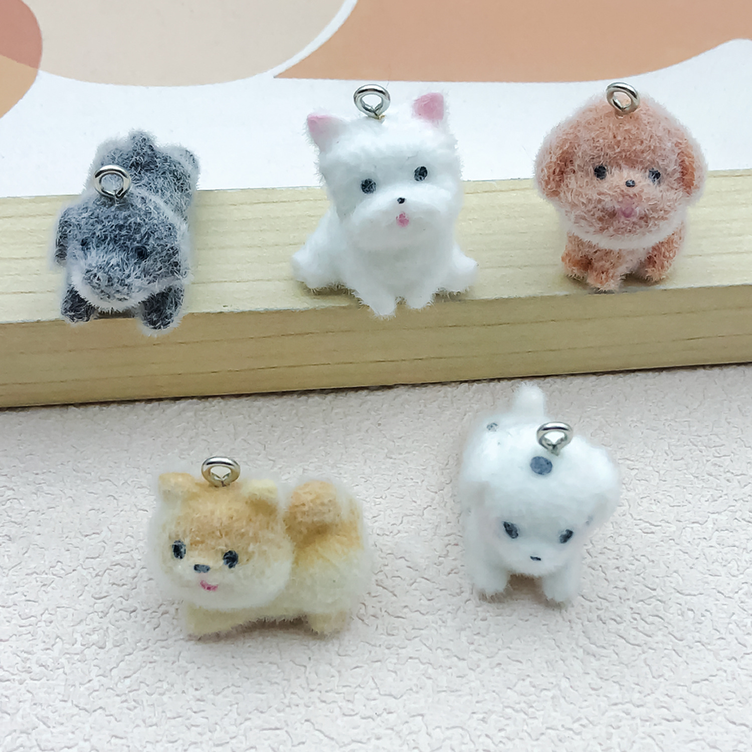 5pcs&1pc Flocked Resin Animal  - Resin Craft Kit review and price
