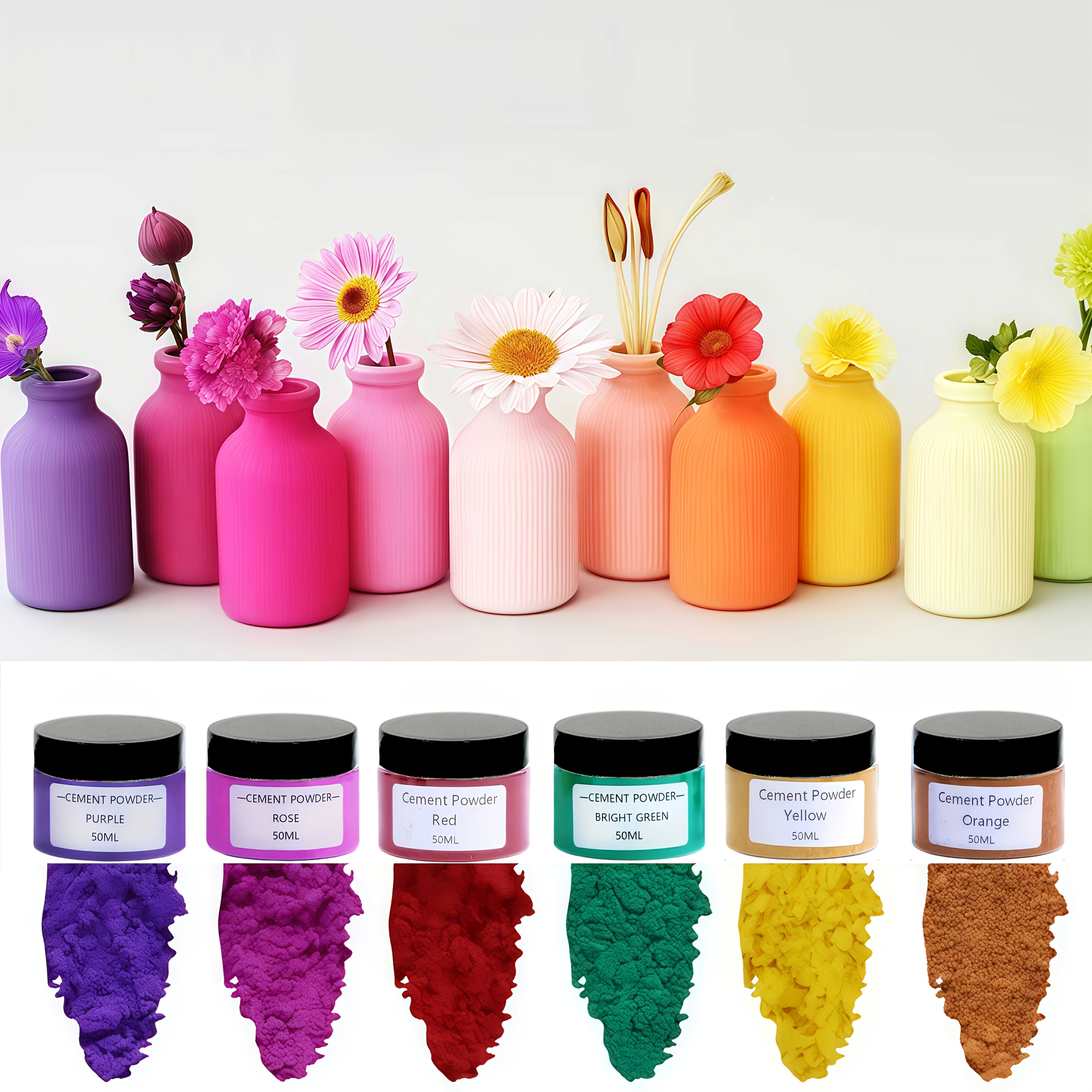 6-Color Gypsum Cement Pigment  - Resin Pigment Set review and price