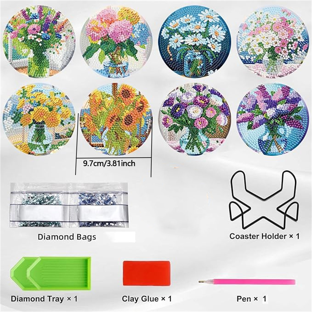8-piece set of diamond paintin - Resin Craft Kit review and price