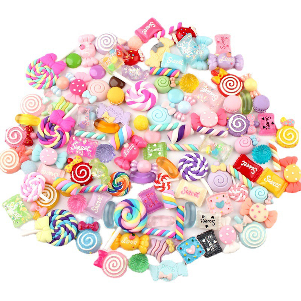 30pcs Random Candy Slime Charm - Resin Jewelry Kit review and price
