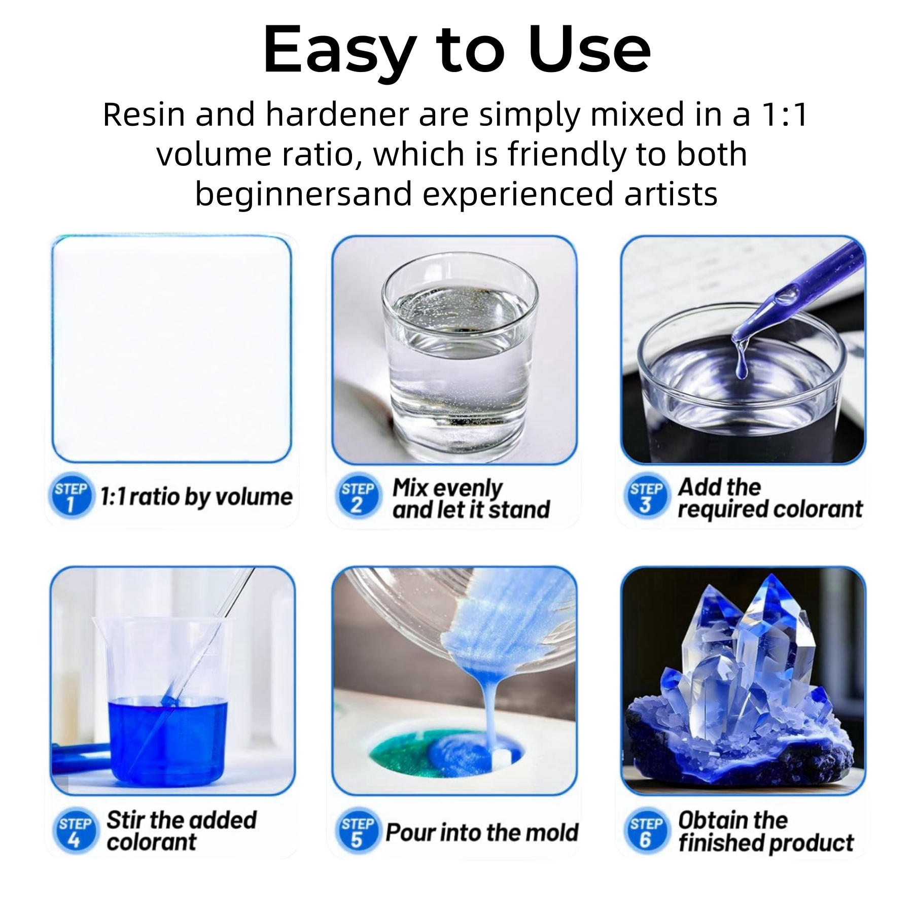 1:1 Crystal Clear Epoxy Resin  - Resin Jewelry Kit review and price