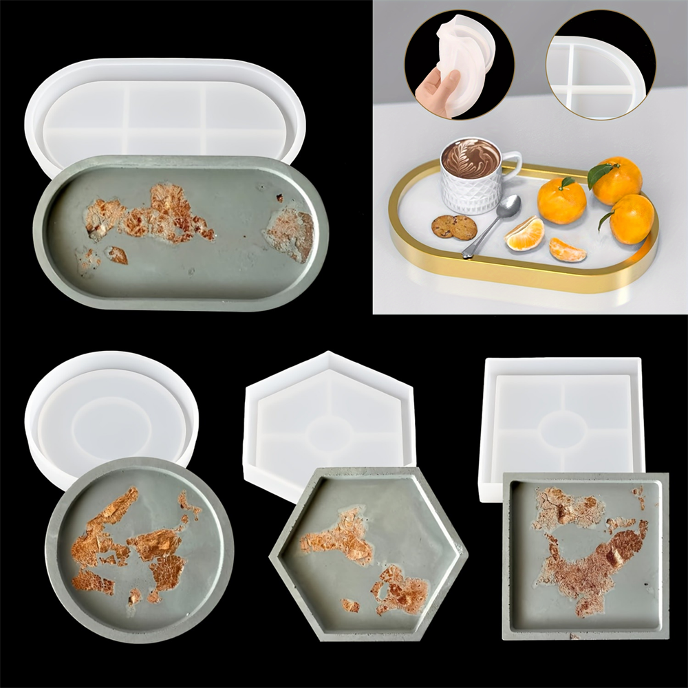 4pcs/Set Storage Tray Coaster  - Serving Tray Mold review and price