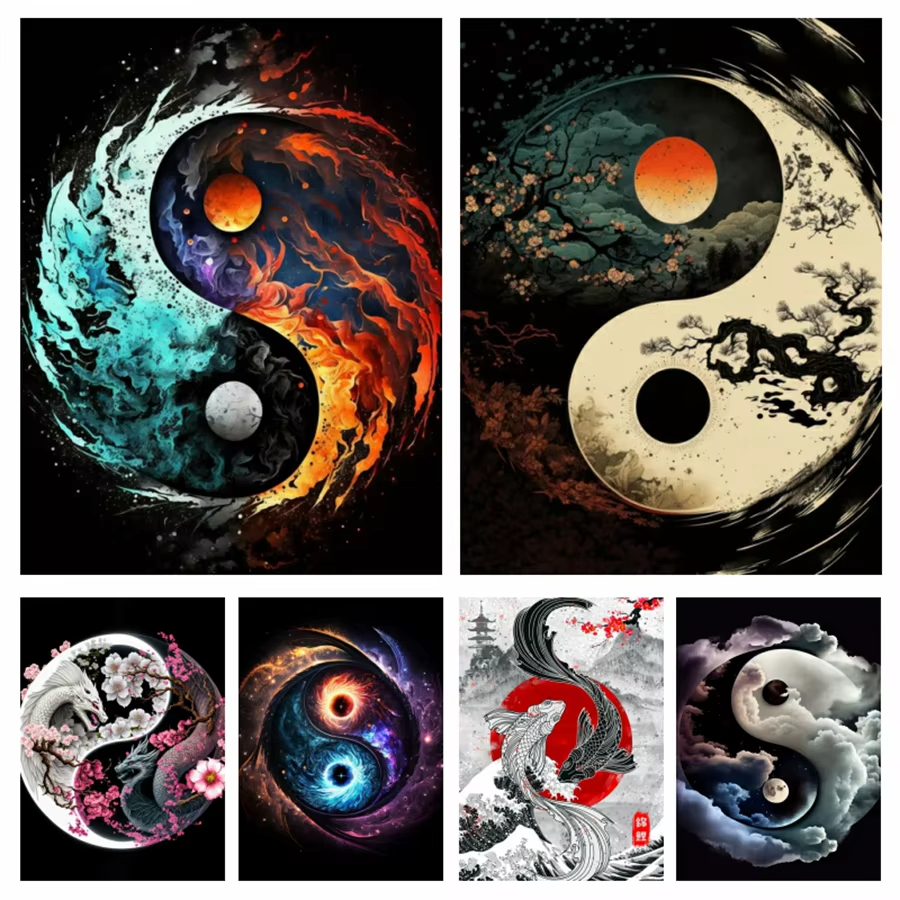1PC frameless Yin Yang Tree 5D - Resin Craft Kit review and price
