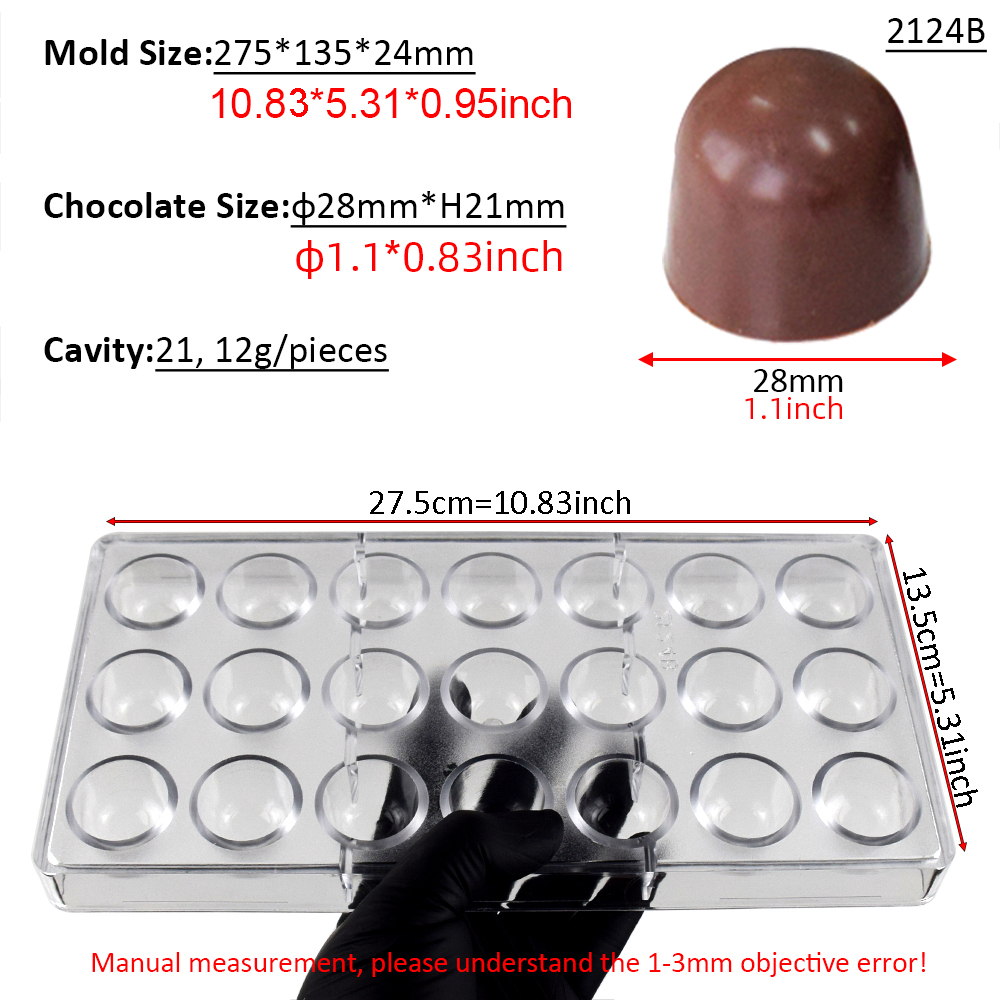 21 Cavity Dome Chocolate Mold  - Dome Mold Clear review and price
