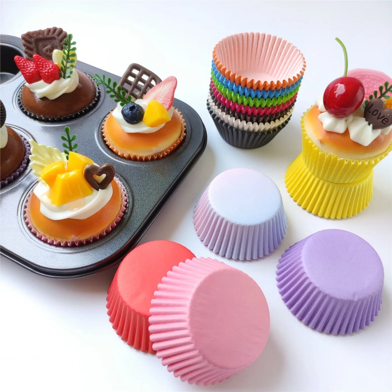 100pcs Mix Baking Cups Cupcake - Mixing Cup Silicone review and price