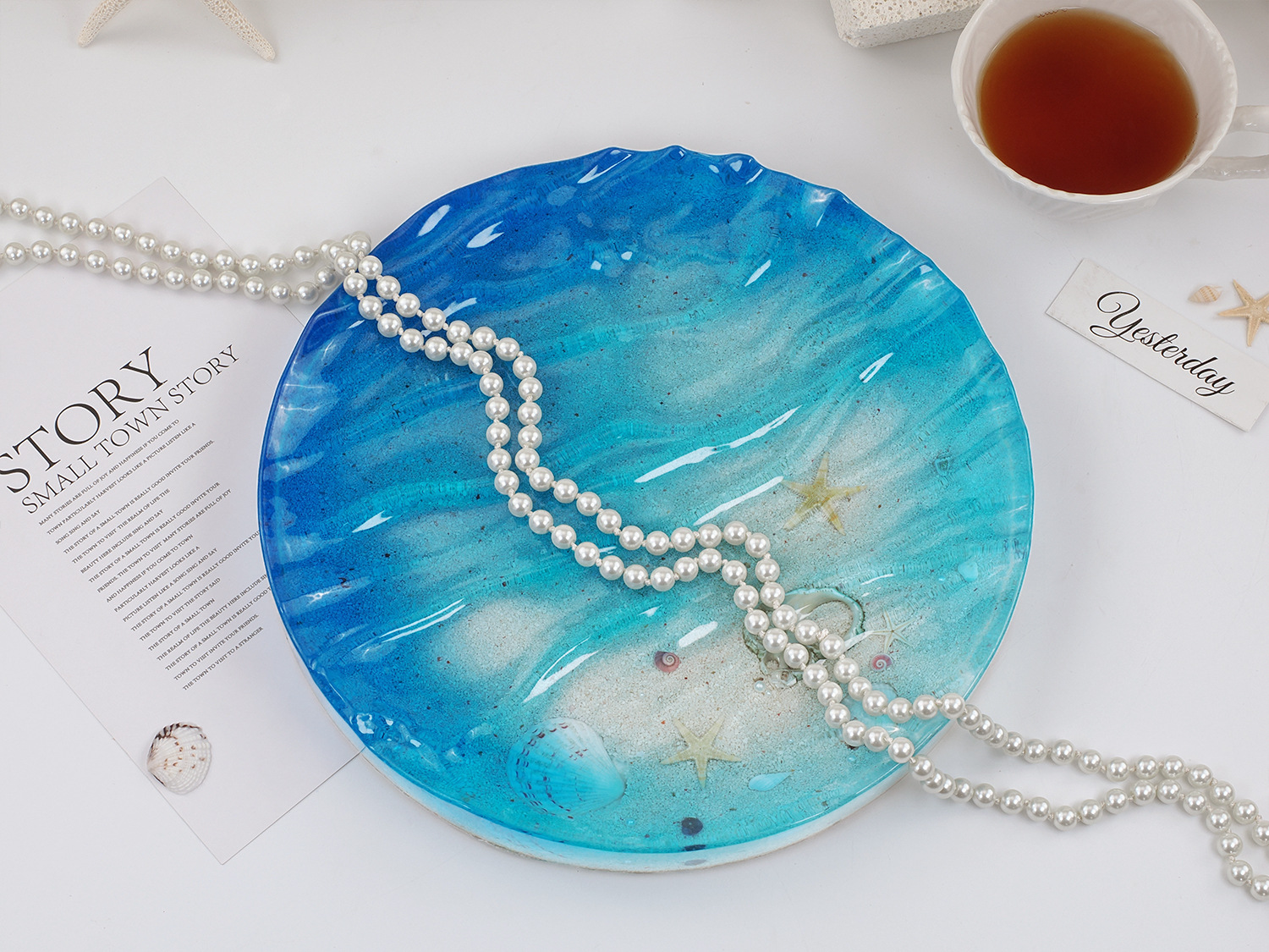 Sea Wave Tray Crystal Epoxy Re - Resin Ocean Wave Mold review and price