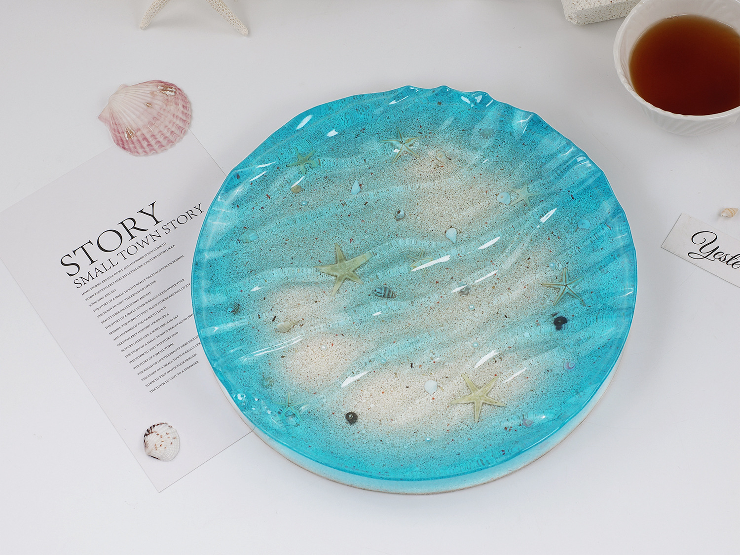 Sea Wave Tray Crystal Epoxy Re - Resin Ocean Wave Mold review and price