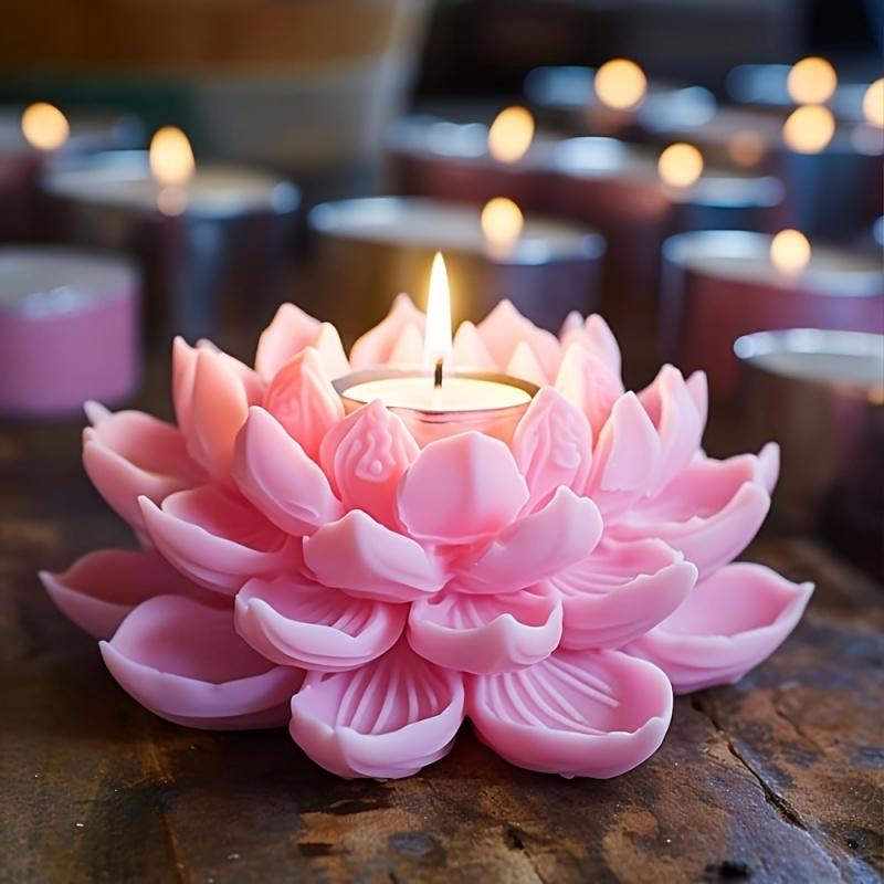 1PC Lotus Flower Candle Mold S - Resin Craft Ideas review and price