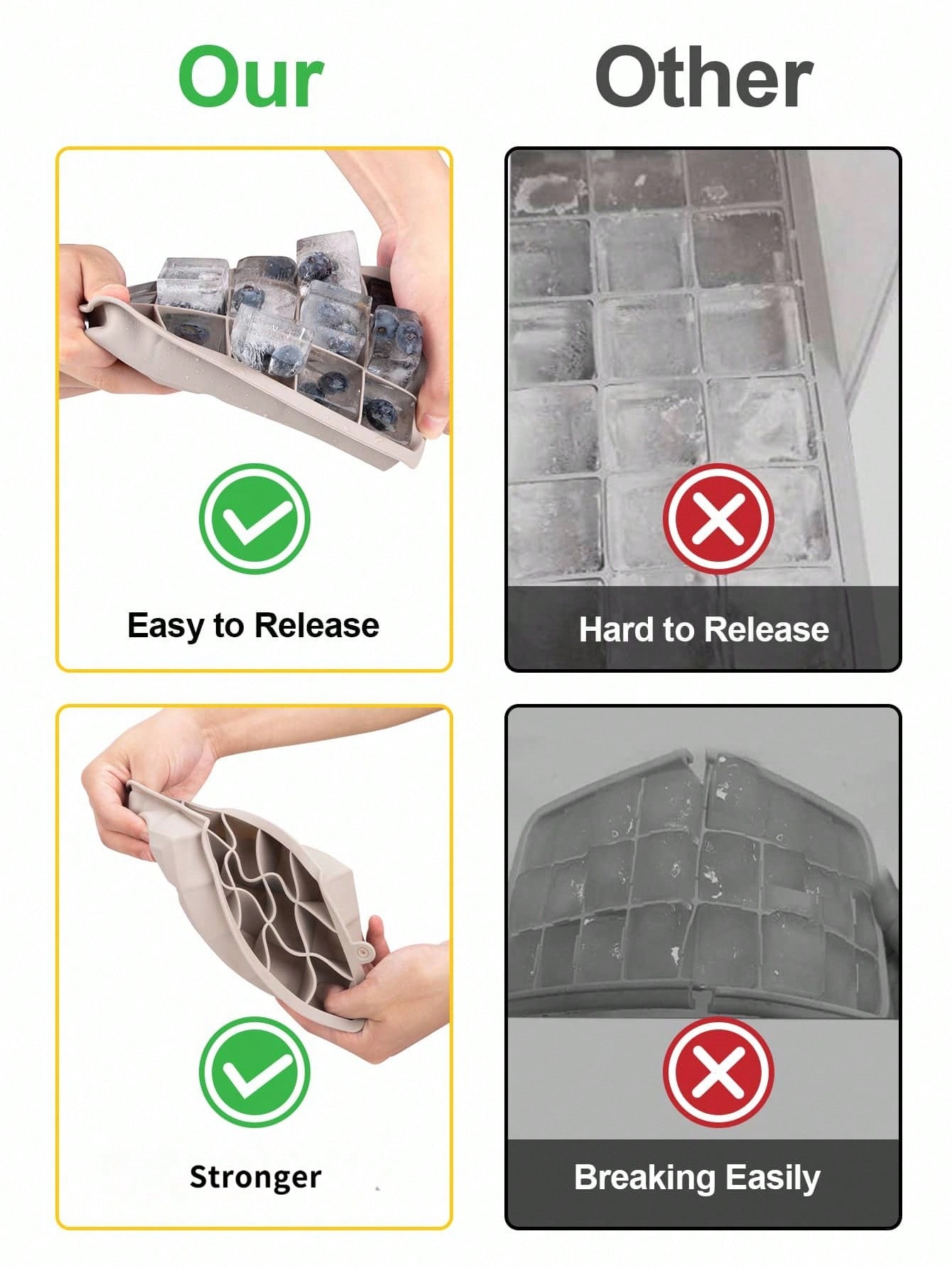Madebyblanc 1pc 15 Grid Silico - Silicone Mold Tray review and price