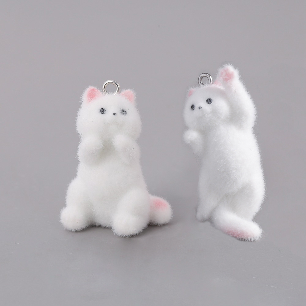 2pcs Flocking Little Cat Resin - Resin Craft Projects review and price