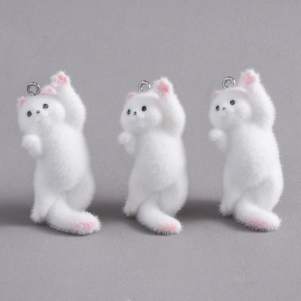 2pcs Flocking Little Cat Resin - Resin Craft Projects review and price
