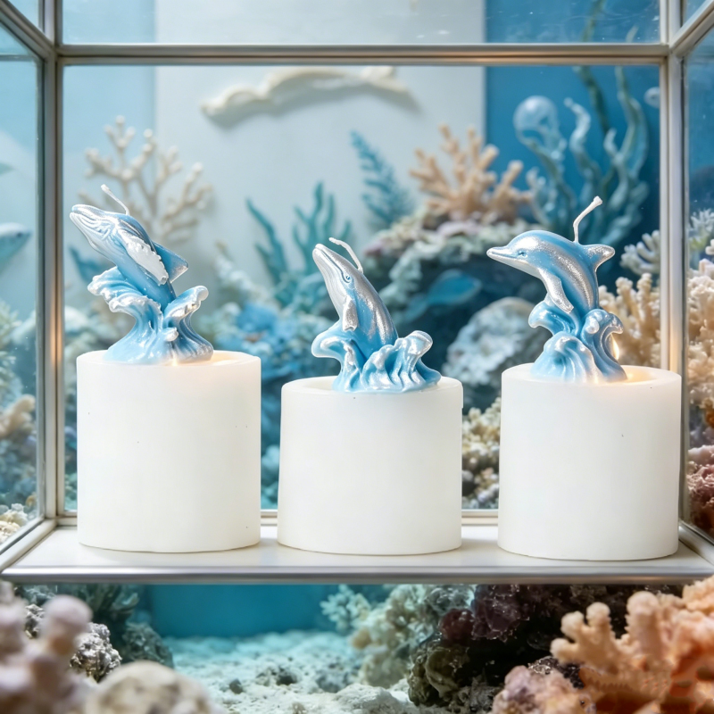 3D Whale & Dolphin with Wave S - Resin Ocean Wave Mold review and price