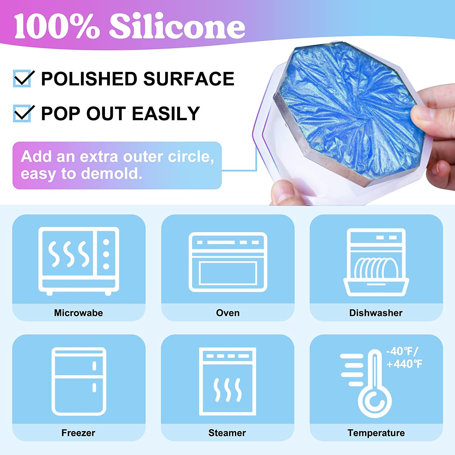 Coaster Resin Molds Silicone,  - Coaster Mold Round review and price
