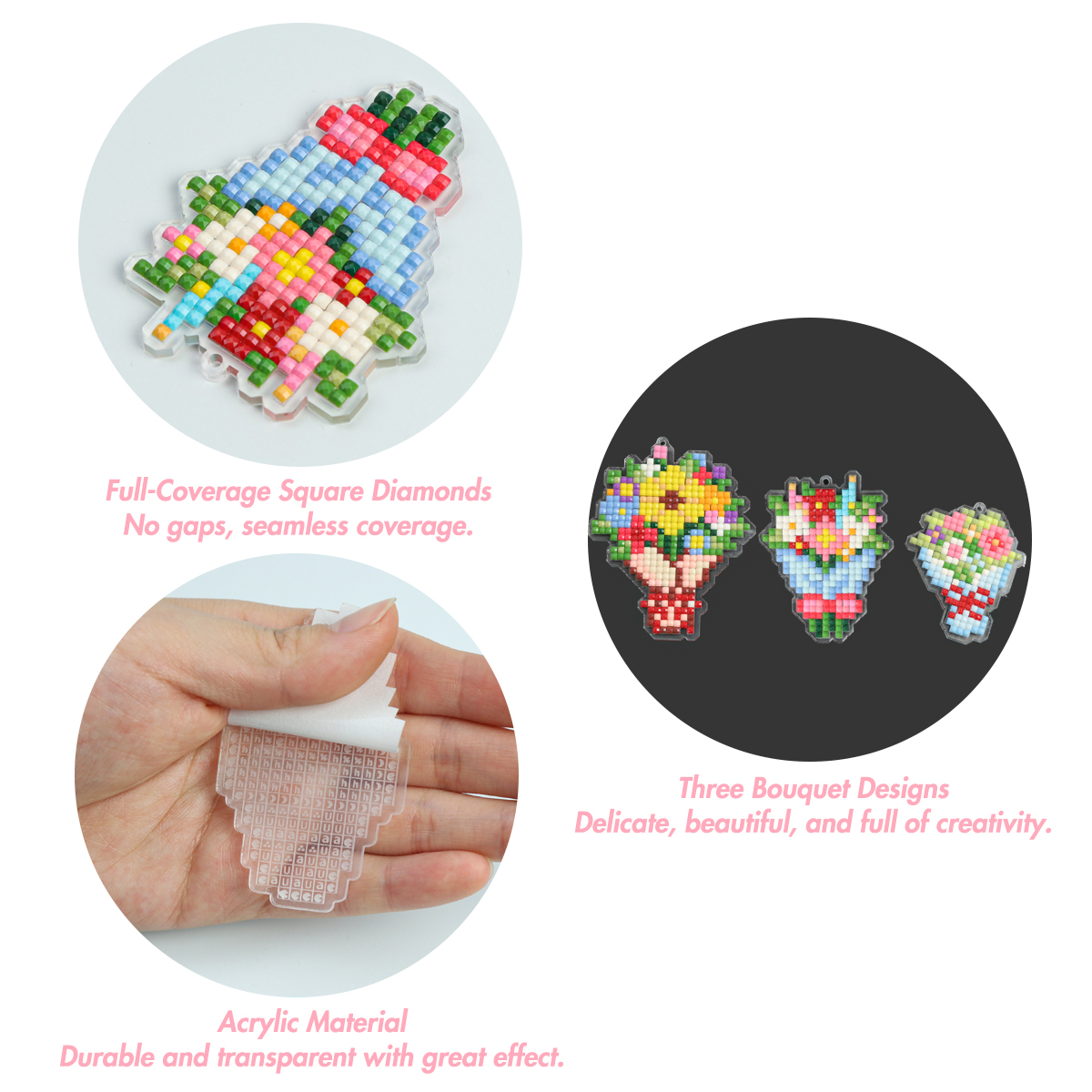 FOREVER YOUNG 3PCS Bouquet Acr - Resin Craft Kit review and price